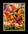 another version of a collection of umbrellas in the air thumbnail